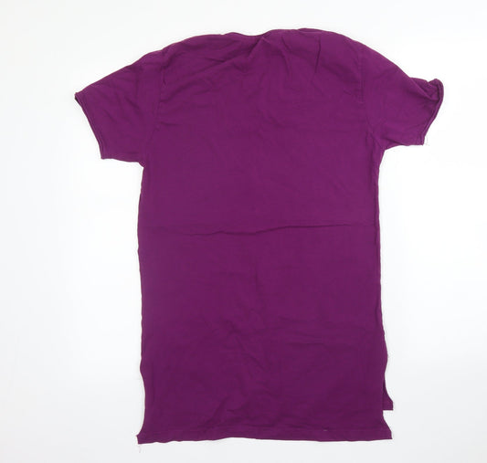 Womens UK Size M Preworn Purple Tunic T-Shirt