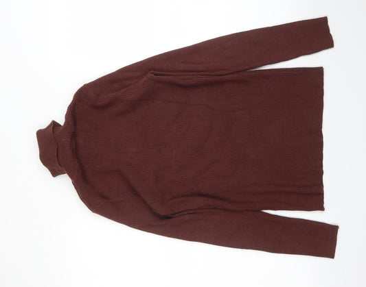 Womens UK Size M Dazy Brown Pullover Jumper