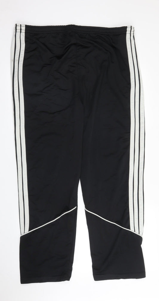 Mens UK Size XL Striderr Regular Fit Sweatpants Black Trousers