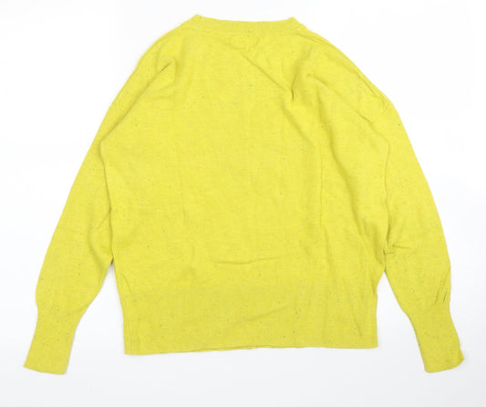 Womens UK Size M M&Co Yellow Pullover Jumper