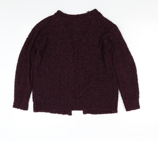 Womens UK Size 8 Topshop Red Cardigan Jumper