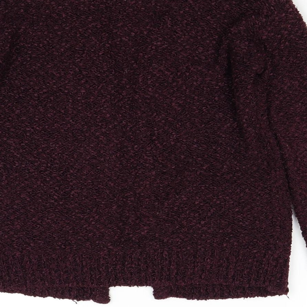 Womens UK Size 8 Topshop Red Cardigan Jumper
