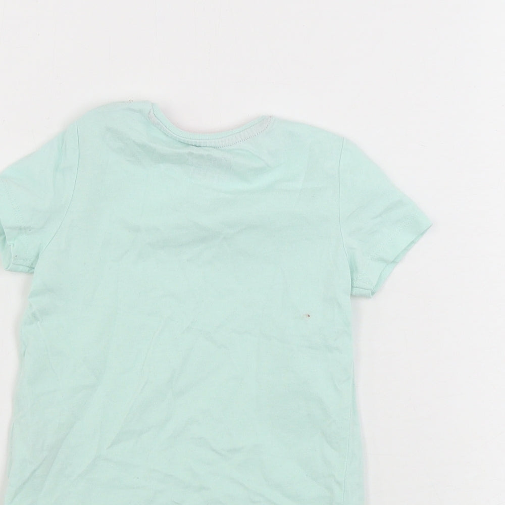 F&F Girls Green Basic T-Shirt Size 9-12 Months