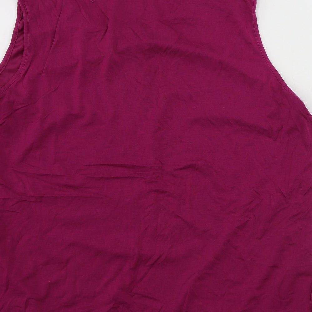 Womens UK Size 18 Debenhams Purple Basic Tank
