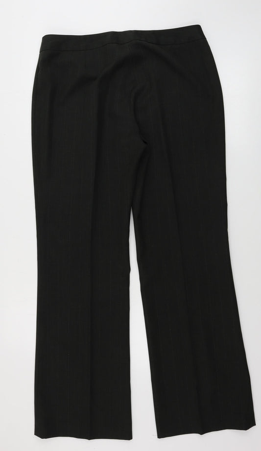 Womens UK Size 12 Marks and Spencer Regular Fit Black Trousers