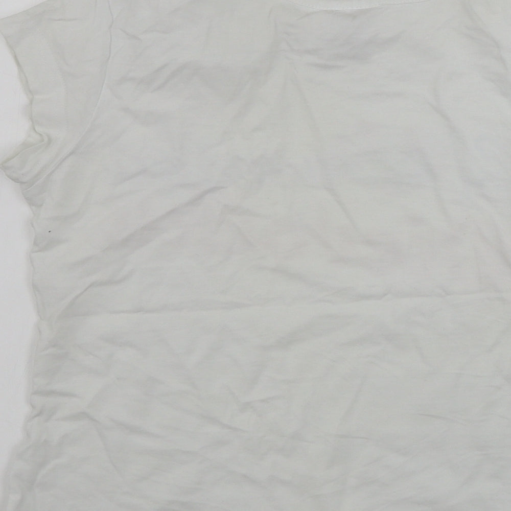 Adler Womens White Basic T-Shirt Size XS