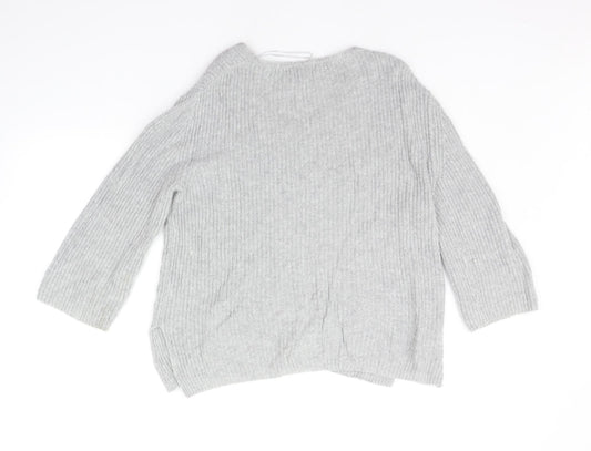Womens UK Size S Monsoon Grey Pullover Jumper