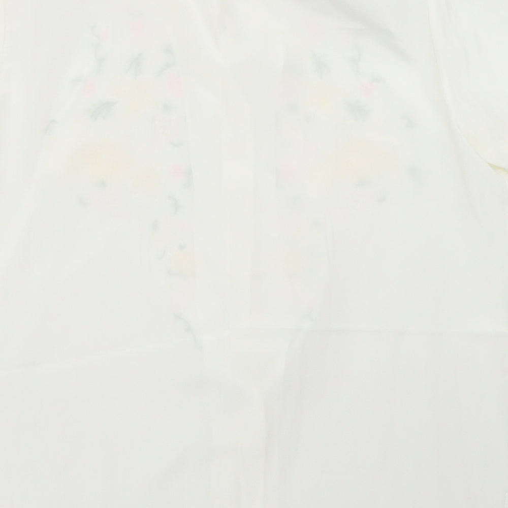 Rose Brand Womens White Basic Button-Up Size 40