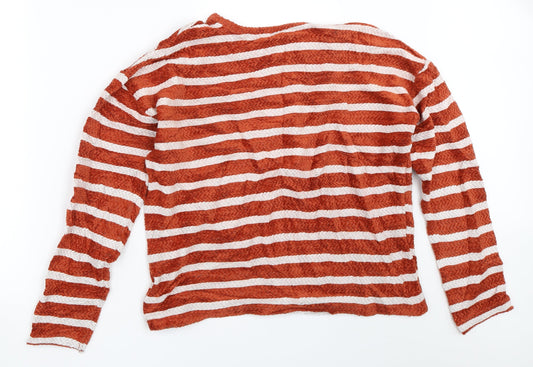 Womens UK Size M New Look Orange Pullover Jumper