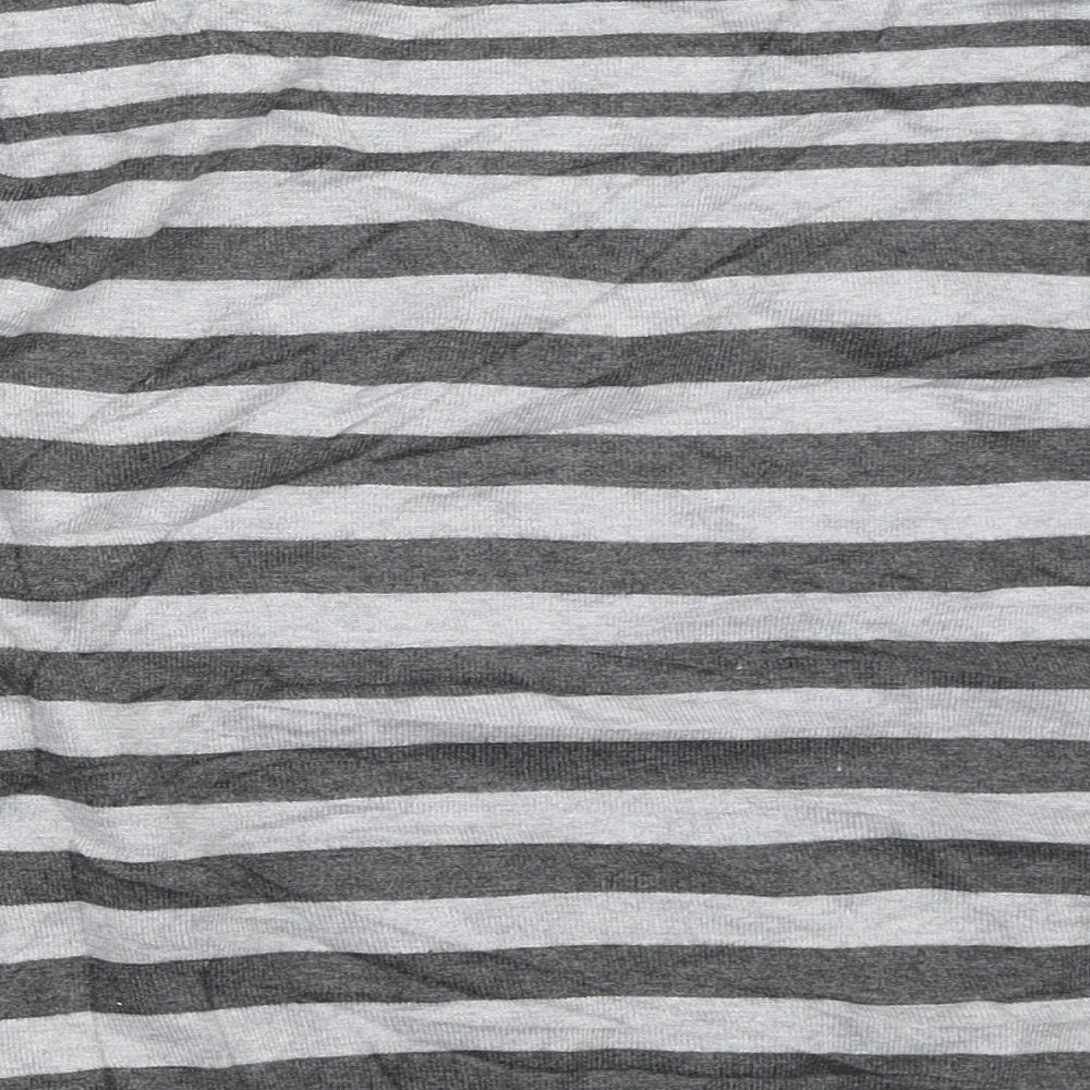 BHS Womens Grey Striped Pullover Jumper Size 16
