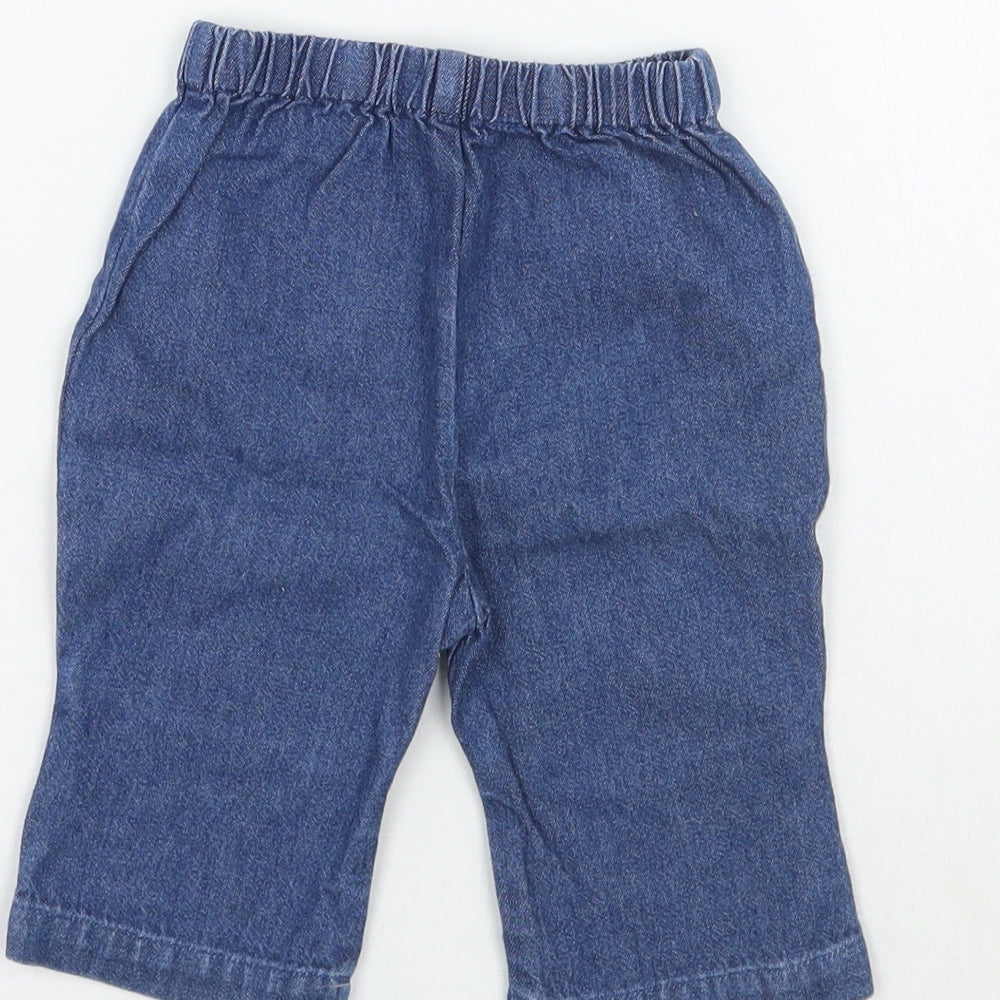Cherokee Girls Blue Capri Trousers Size 0-3 Months