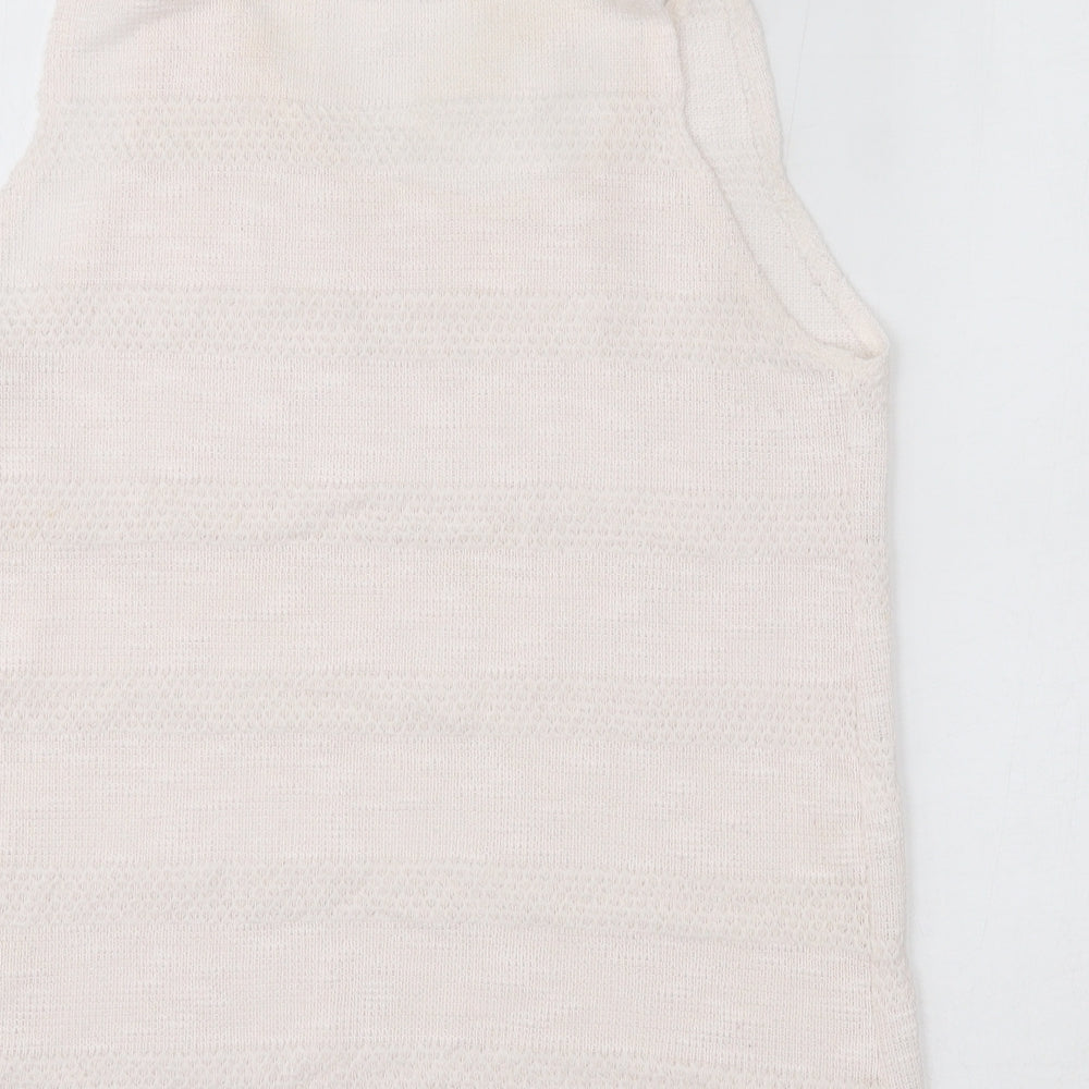Womens UK Size 12 Topshop Pink Basic Tank