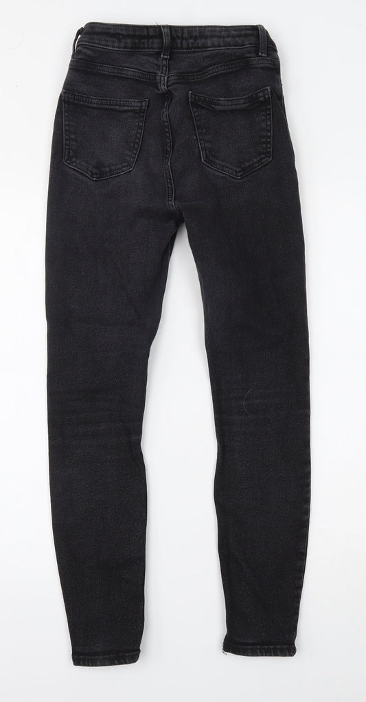 New Look Womens Black Denim Skinny Jeans Size 8 L26 in