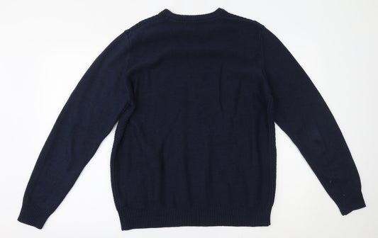 George Mens Blue Pullover Jumper Size M