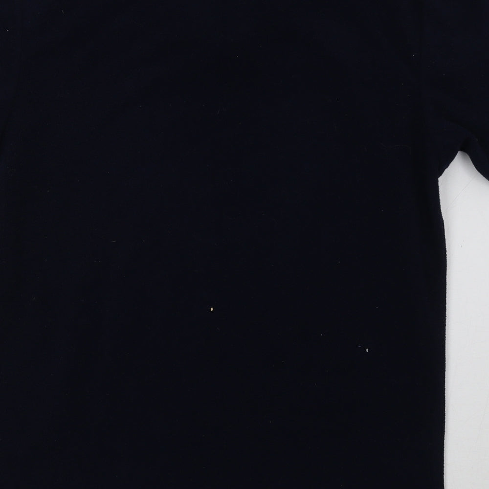 Womens UK Size M Preworn Blue Basic T-Shirt