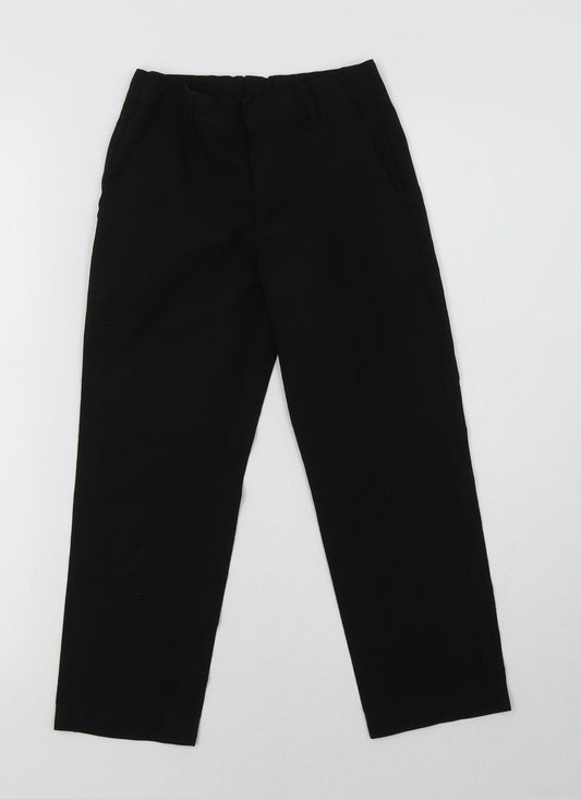 M&S Boys Black Dress Pants Trousers Size 6-7 Years