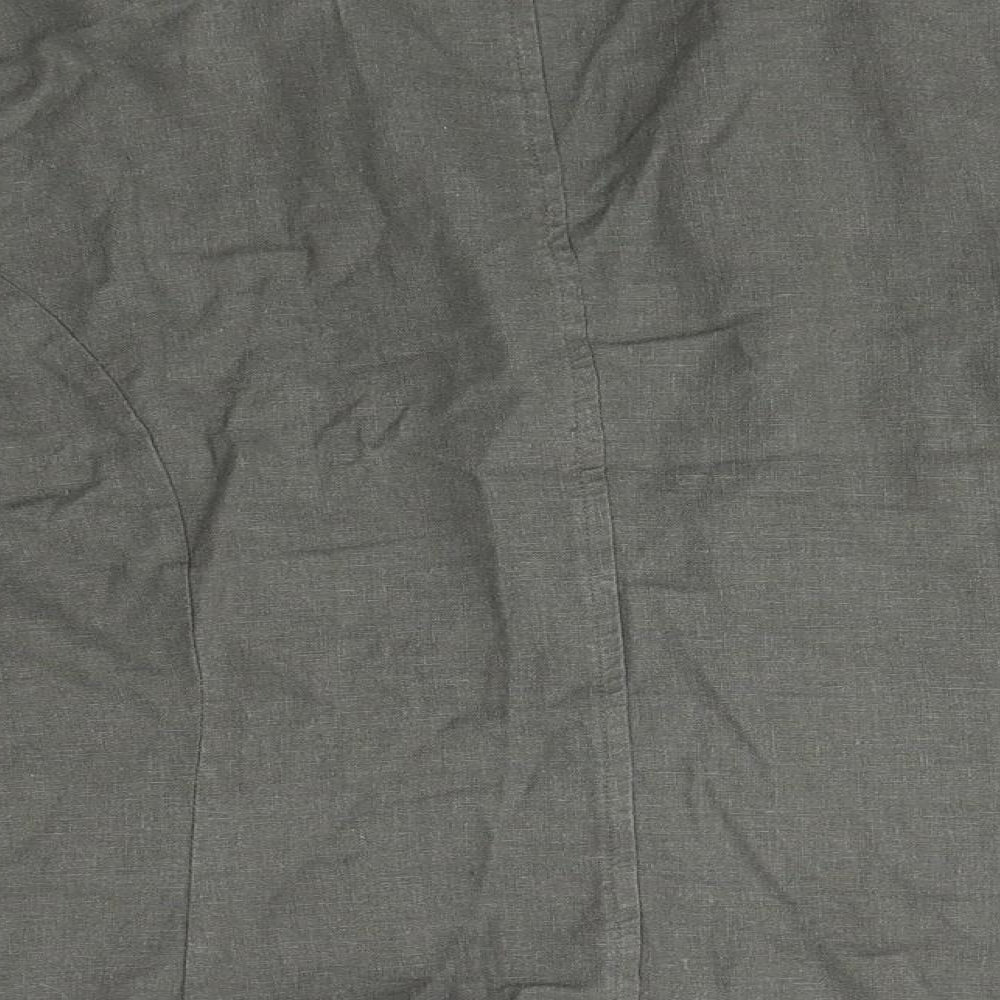 Brand and care label for First Avenue women’s grey jacket, size UK 14