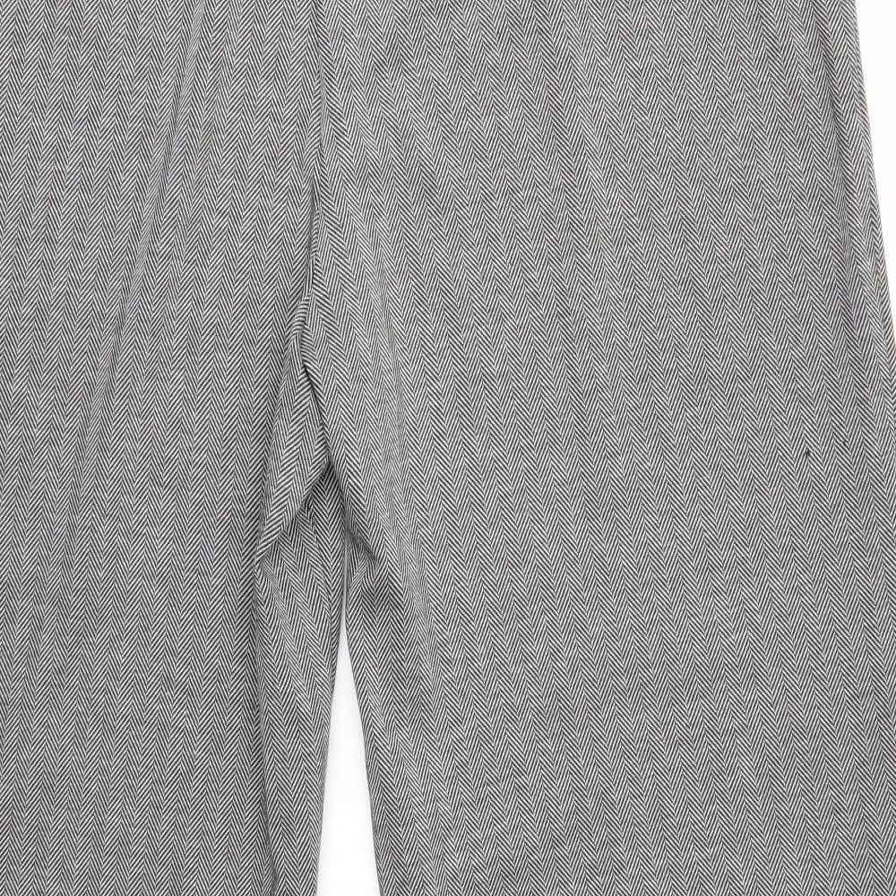 Womens UK Size 20 M&S Regular Fit Dress Pants Grey Trousers