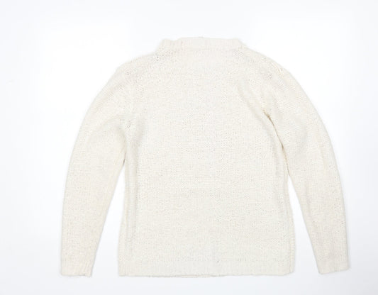 Vera Moda Womens Ivory Pullover Jumper Size M