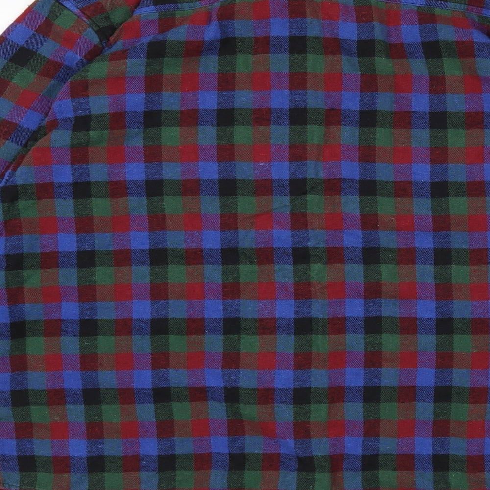 Mens UK Size XL Chor Multicoloured Button-Up Long Sleeve Casual Shirt