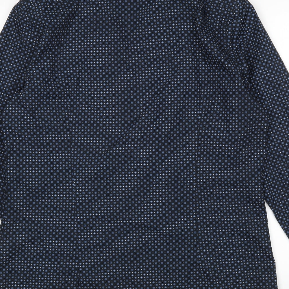 Mens UK Size M H&M Multicoloured Button-Up Long Sleeve Casual Shirt