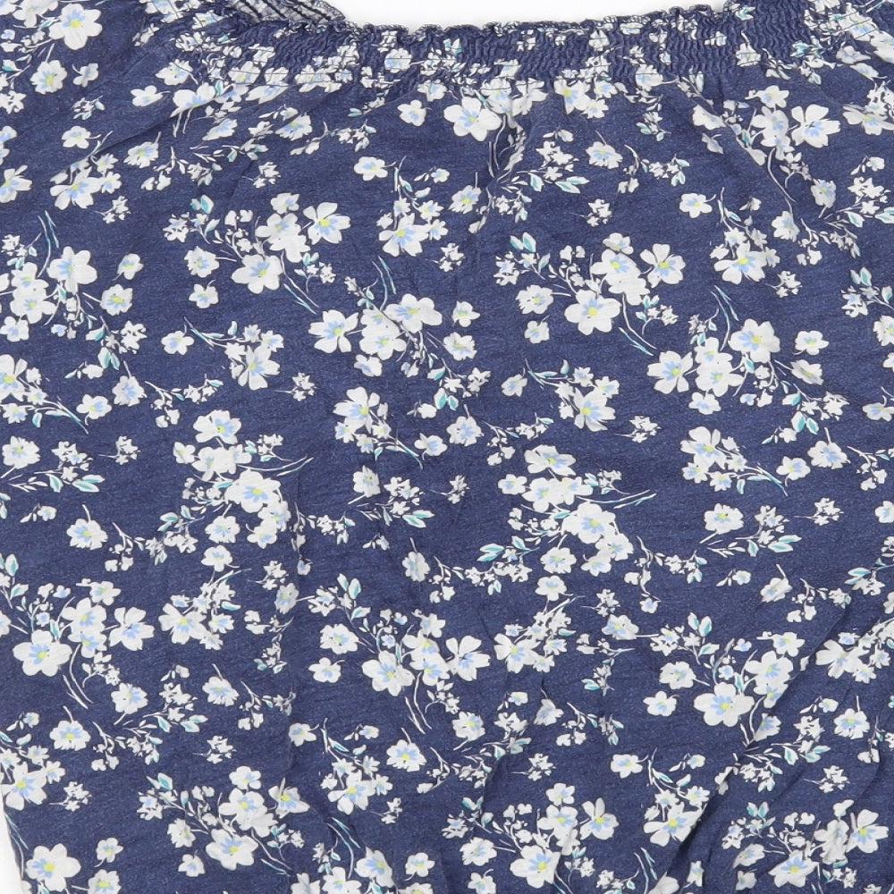 F&F Womens Multicoloured Floral Basic T-Shirt Size 12