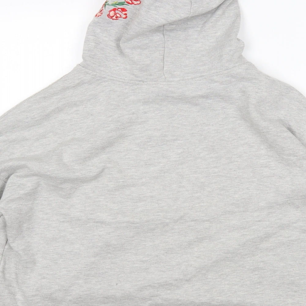 H&M Womens Grey Pullover Hoodie Size M