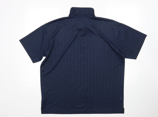 Mens UK Size L Whispering Smith Polyester Polo Shirt