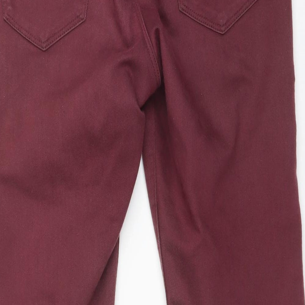 M&S Womens Red Jegging Jeans Size 10 L28 in