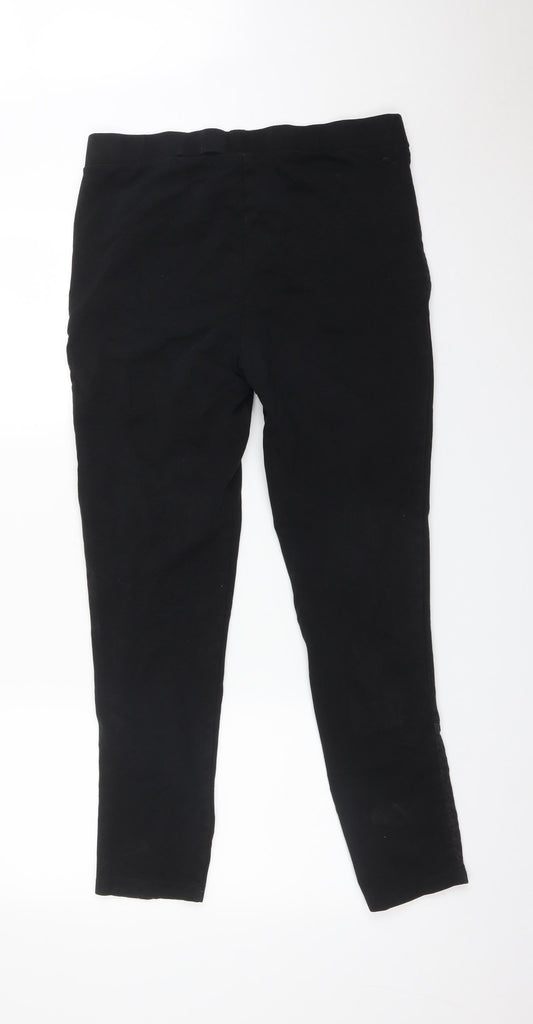 Womens UK Size L H&M Regular Fit Jogger Black Trousers