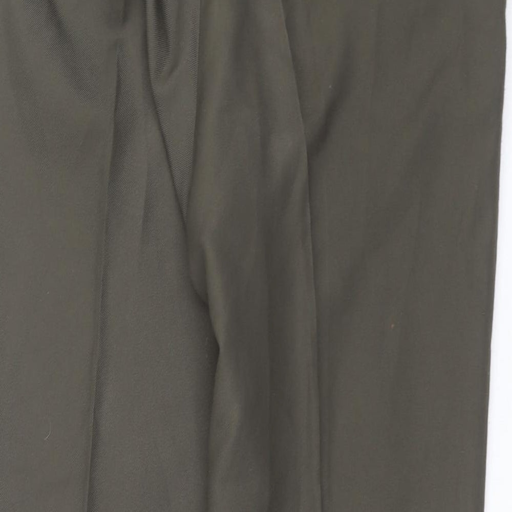 Mens UK Size 38 in Chunes Regular Fit Dress Pants Green Trousers