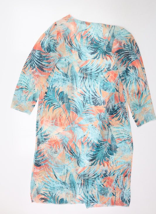 Boohoo Womens Multicoloured Floral Cardigan Jumper Size S - Light cover up