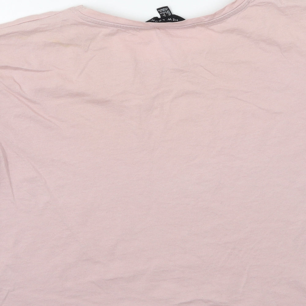 New Look Womens Pink Basic T-Shirt Size 6