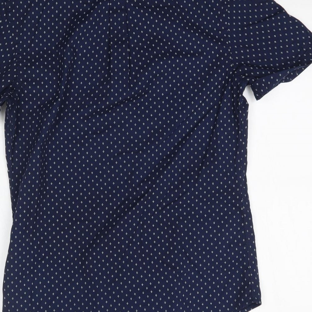Burton Mens Blue Button-Up Size S