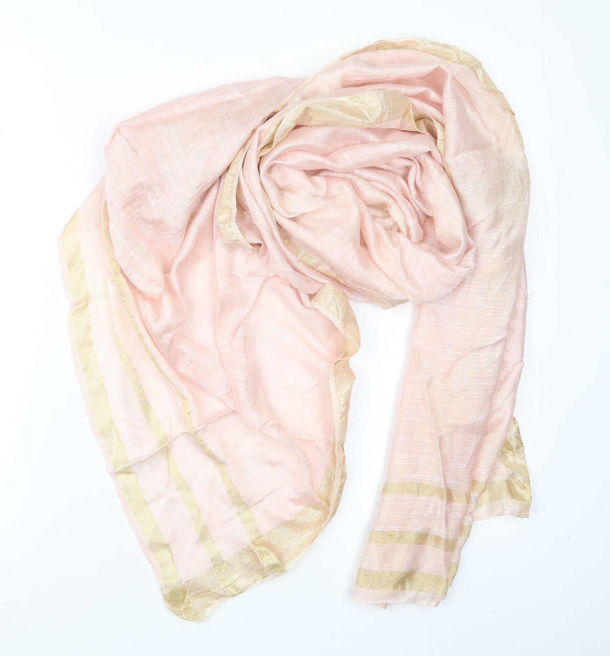 Front view of Preworn women’s pink scarf