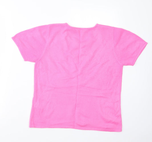 Womens UK Size 14 Dorothy Perkins Pink Pullover Jumper