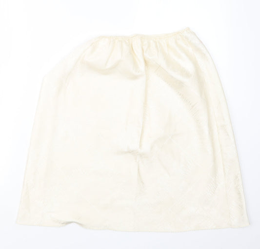 Marks and Spencer Womens Ivory A-Line Skirt Size 16