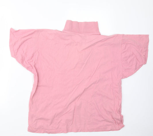 Compliments Mens Pink Polo Size L
