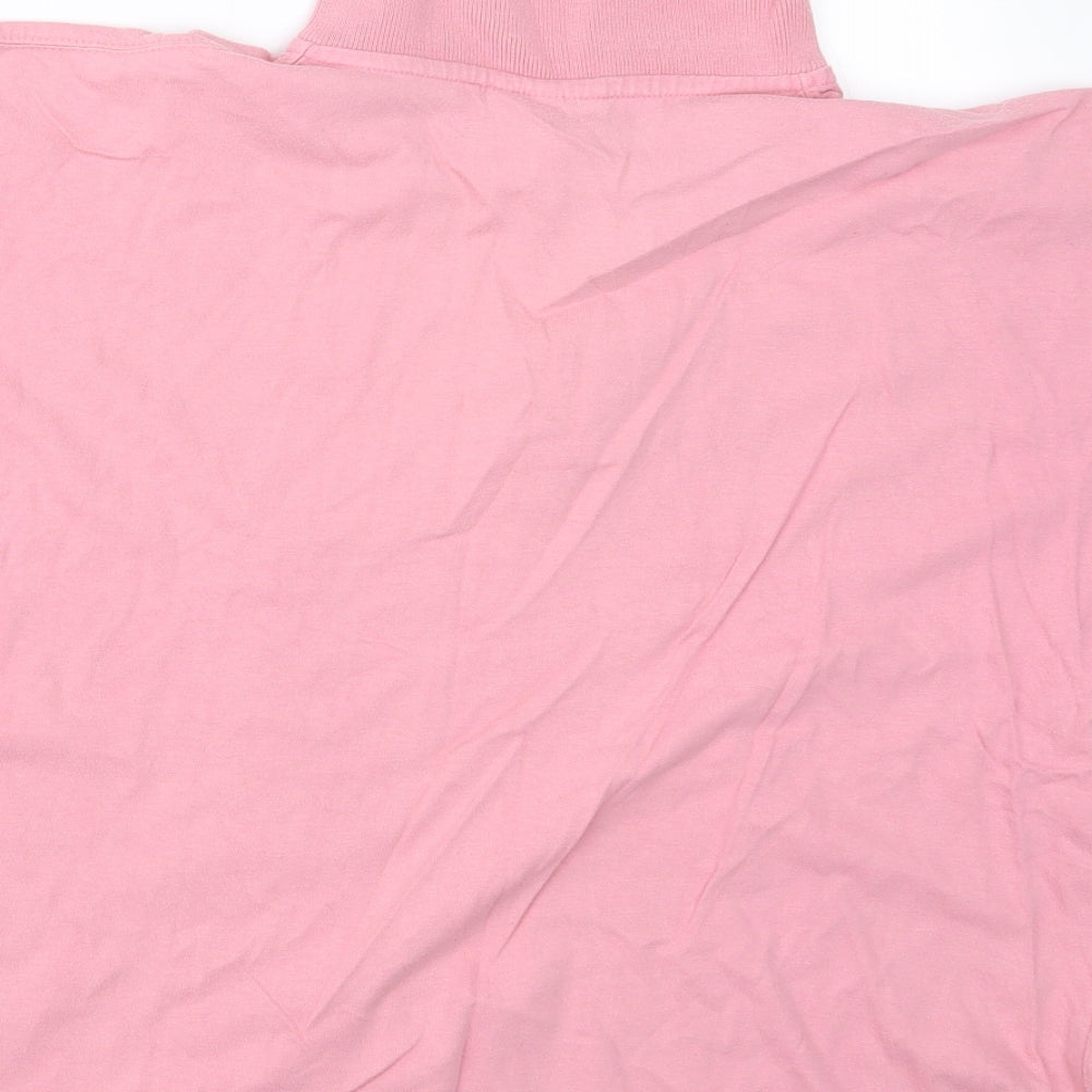 Compliments Mens Pink Polo Size L