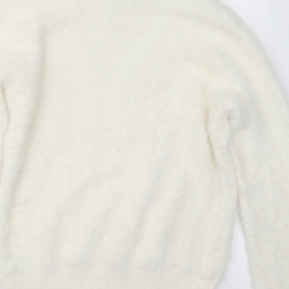 Womens UK Size M Marks and Spencer Ivory Pullover Jumper