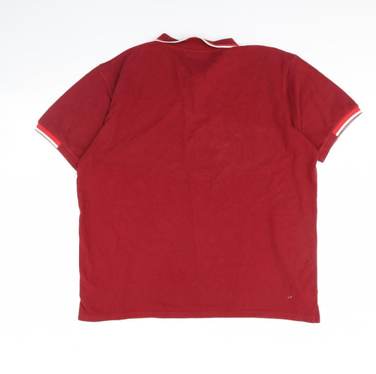 Forca Portugal Mens Red Polo Size XL