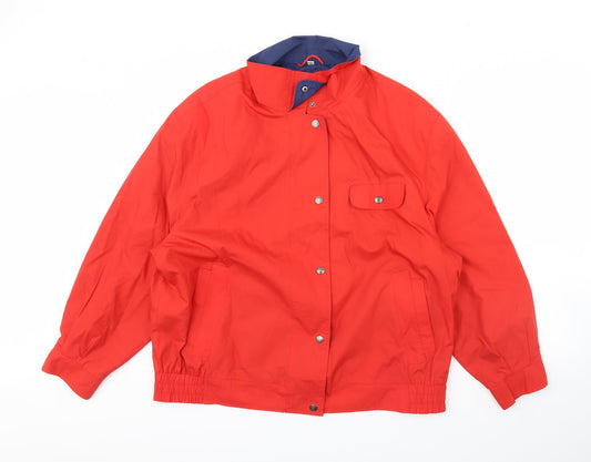 Womens UK Size 18 Telemac Red Rain Coat
