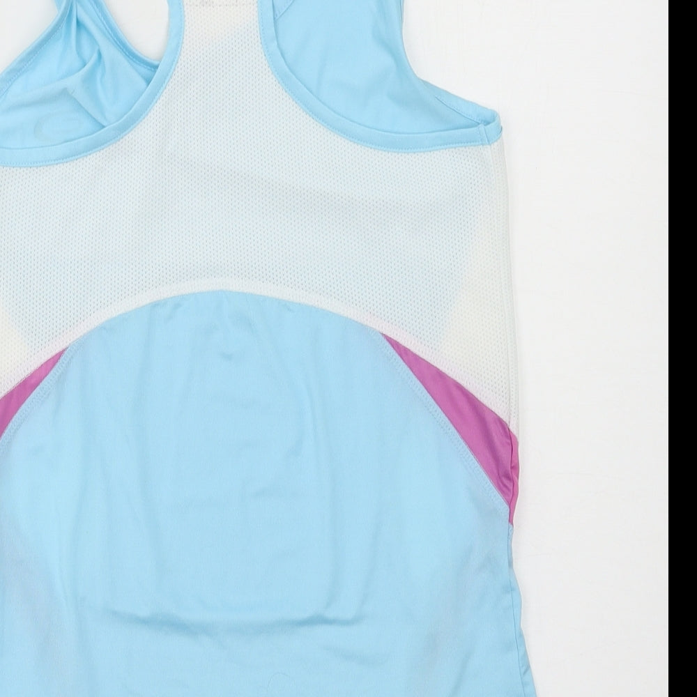 Crane Womens Blue Jersey Basic Tank Size 8