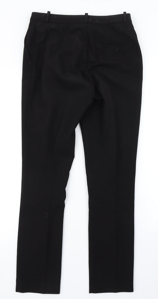 Womens UK Size 6 H&M Regular Fit Dress Pants Black Trousers