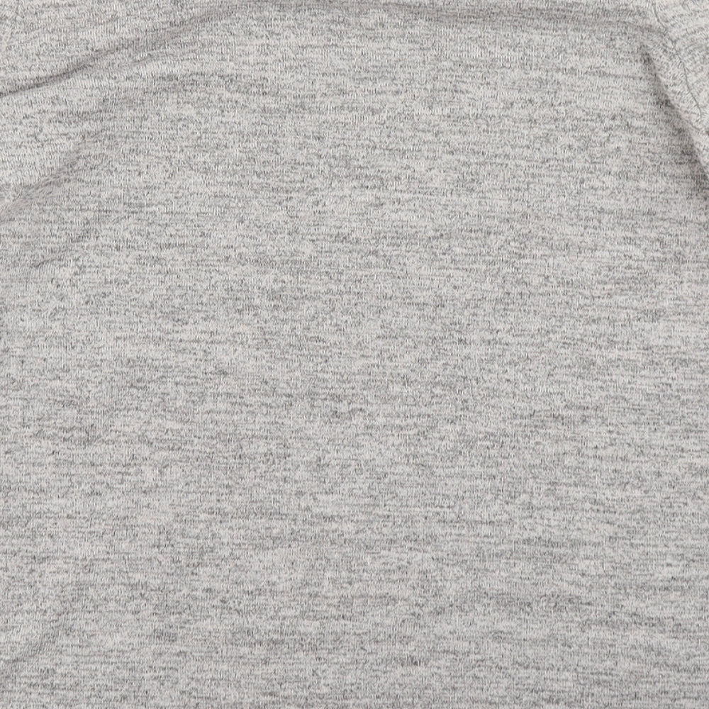 Papaya Womens Grey Basic T-Shirt Size 12 - Cold shoulder