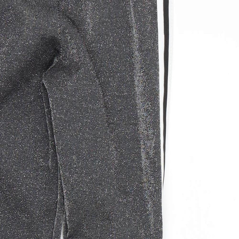 parisian Womens Grey Cropped Leggings Size 6 L24 in