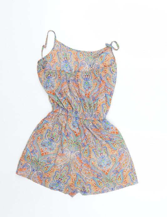 Atmosphere Womens Multicoloured Geometric  Playsuit One-Piece Size 6