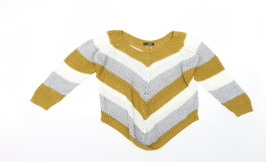 Womens UK Size S Quiz Multicoloured Pullover Jumper