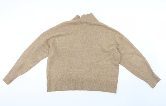 Womens UK Size L H&M Brown Pullover Jumper