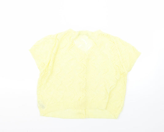 Atmosphere Womens Yellow Cardigan Jumper Size 10